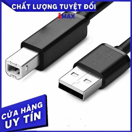 Dây Máy In Dài 3M Đen Kết Nối Máy In Với Máy Tính Laptop Có Cục Chống Nhiễu Tốt