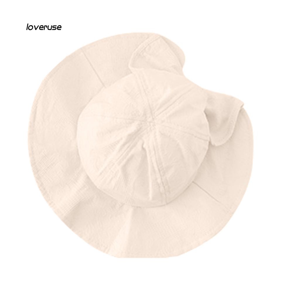 Mũ tai bèo phối nơ dễ thương cho bé gái