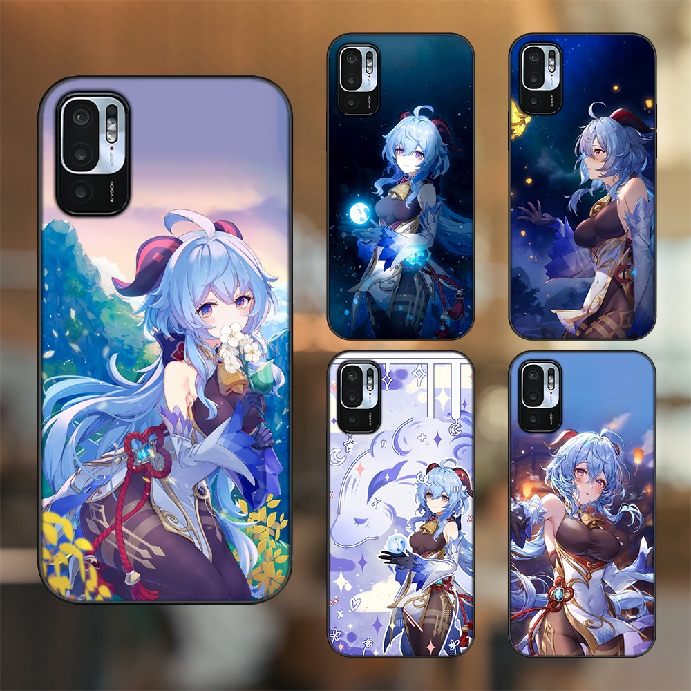 Ốp lưng Xiaomi Redmi Note 10 5G viền đen in hình Ganyu Genshin Impact