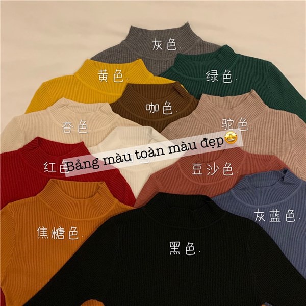 Áo len nữ 10 màu siêu xinh 2312LN