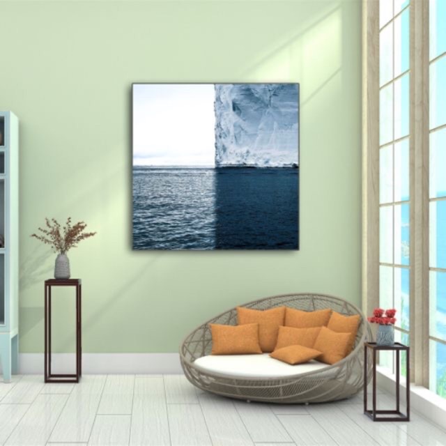 Tranh Canvas Biển ( đã đóng khung ) 40 x 40cm - SR03