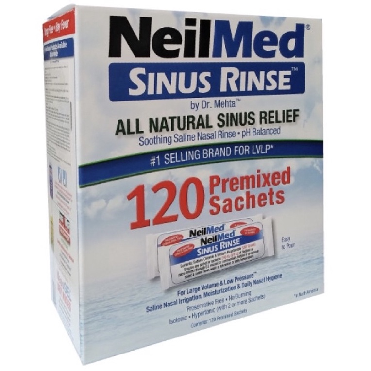 HỘP 50 , 120 gói muối Neilmed SINUS RINSE rửa mũi xuất xứ Mỹ full box