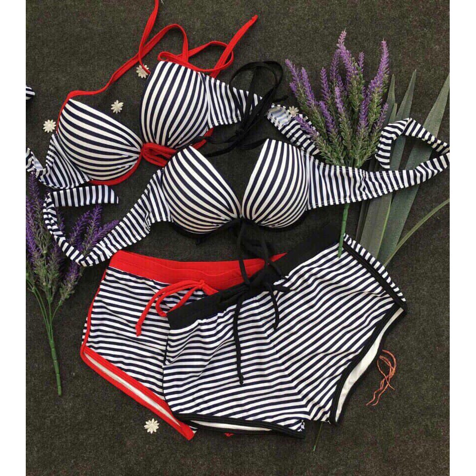 Coca Bikini 2 Mảnh Sọc Hot Hit