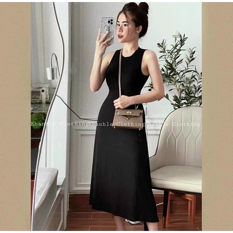 Đầm Body 3 Lỗ Sát Nách Dáng Dài Sang Chảnh Váy Dự Tiệc Chất Thun Co Dãn Xinh Xắn Đi Chơi Dạo Phố