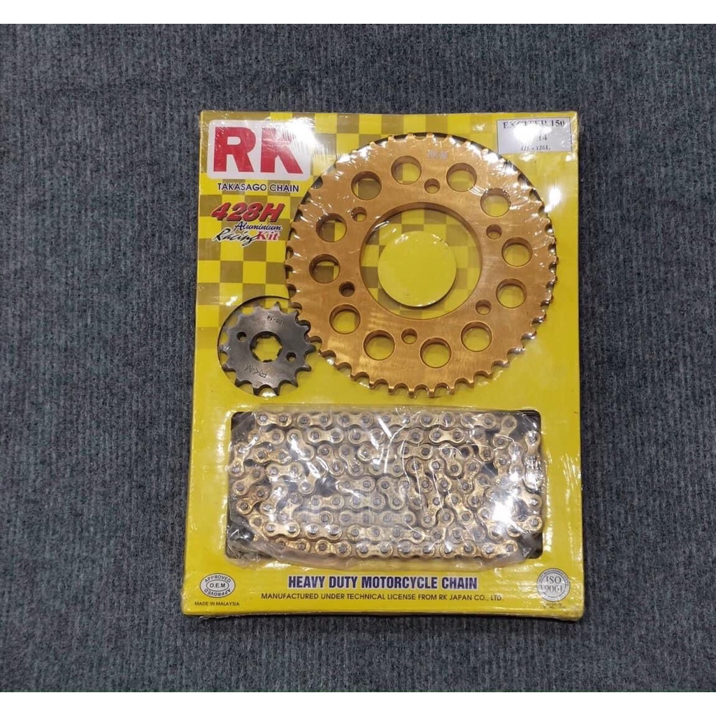 Bộ NSD ( Nhông/ Sên / Đĩa) RK cho Winner 150-X ,Exciter 135 và Exciter 150.