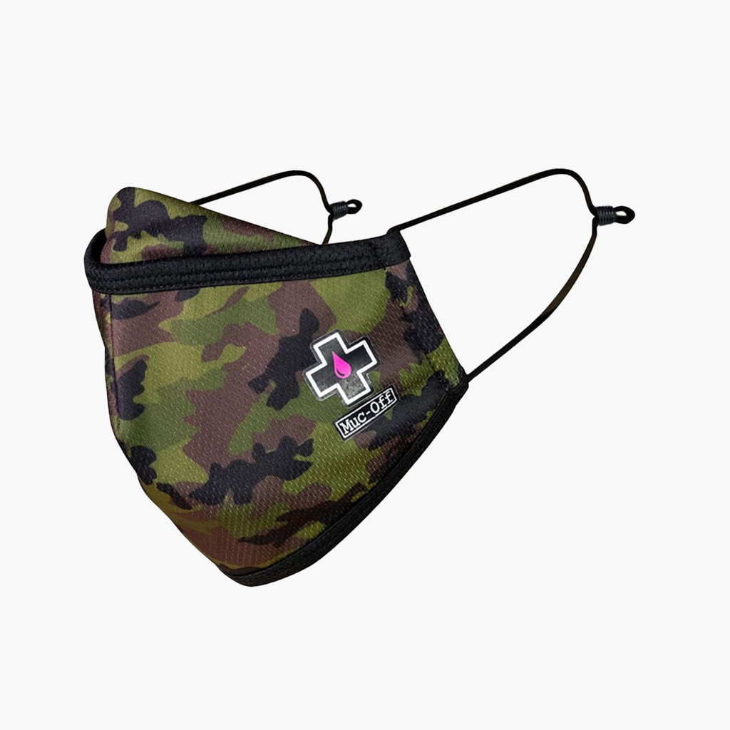 Khẩu Trang nam/nữ vải tái sử dụng và kháng khuẩn 3 Lớp Muc Off Reusable Face Mask - Camo