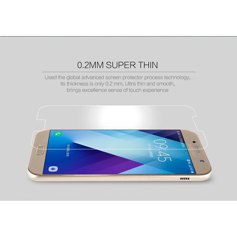 Kính Cường Lực Samsung A7 2017 (A720) kèm hộp và giấy lau