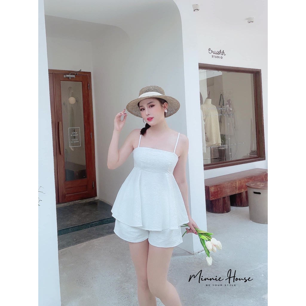 Set đồ nữ cá tính, set quần short áo dây đi chơi sang chảnh mùa hè đẹp 8A00164 | BigBuy360 - bigbuy360.vn