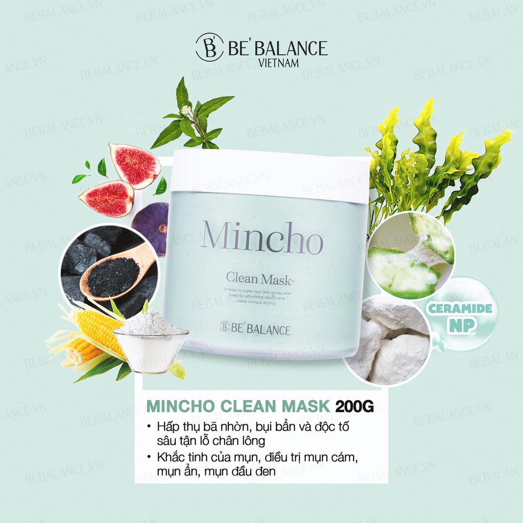Mặt nạ BEBALANCE Mincho Clean Mask 200g