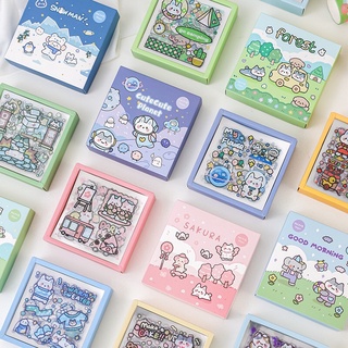 🌸Set 50 tấm sticker nhãn dán trang trí sổ lưu niệm dễ thương🌸