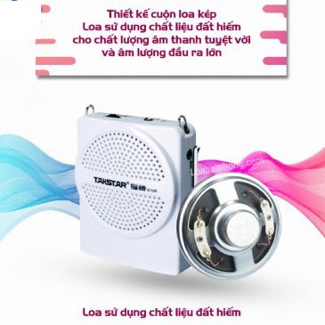 Máy Trợ Giảng Takstar E126 Nhỏ Gọn, Mic Nhạy, Tiếng Hay - Bảo Hành 1 Năm