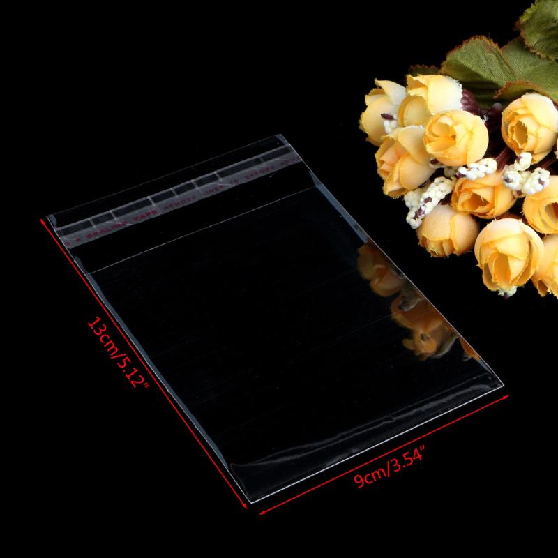Flgo Clear Transparent Plastic Self Adhesive Seal Bag