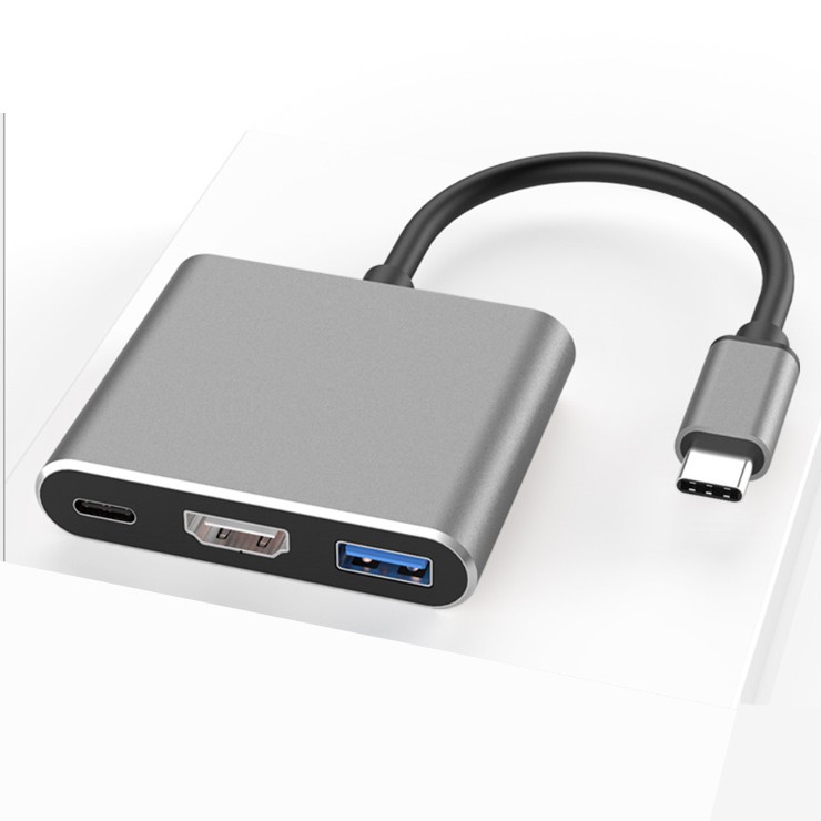 Hub chuyển đổi USB Type-C Sang USB 3.0/HDMI-Type C (Xám) | WebRaoVat - webraovat.net.vn