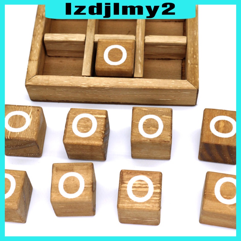 Romanful Wooden Tic Tac Toe/ Noughts and Crosses Game Family Board Games