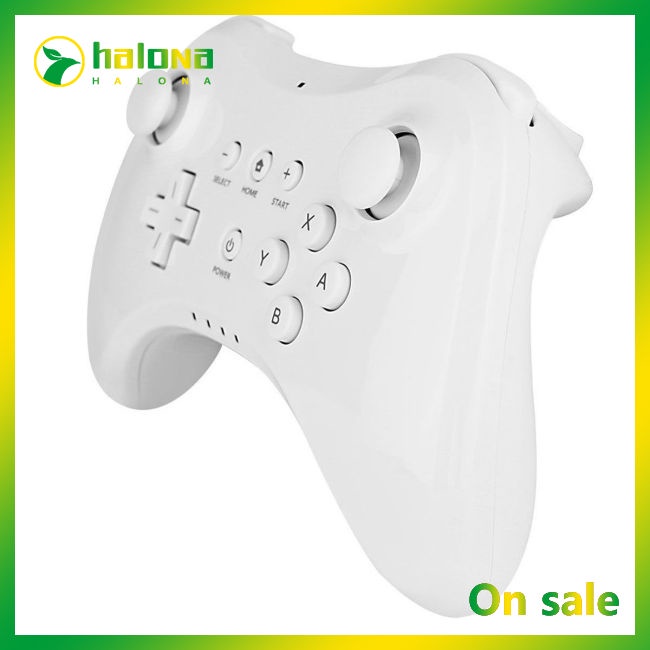 Halo Wireless Classic Pro Controller Joystick Gamepad for Nintend wii U Pro with USB Cable