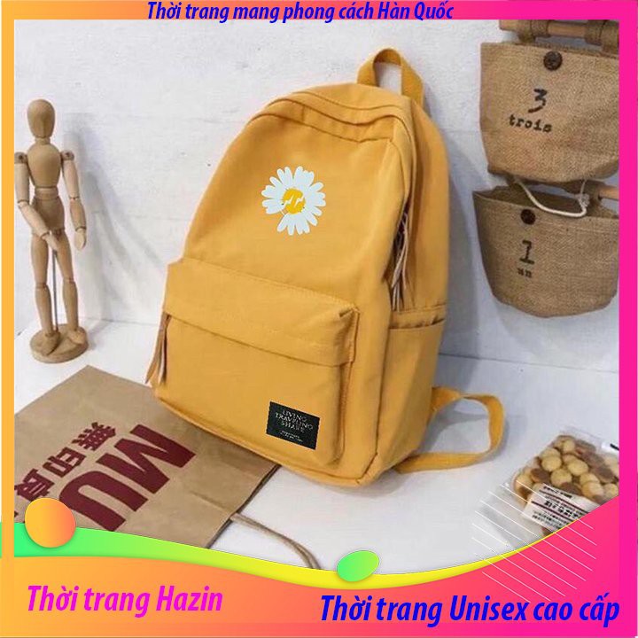 Balo thời trang chống thấm nướcc in hình hoa cúc hot trend,balo nữ đẹp thời trang cao cấp đi học dễ thương HAZIN BL611