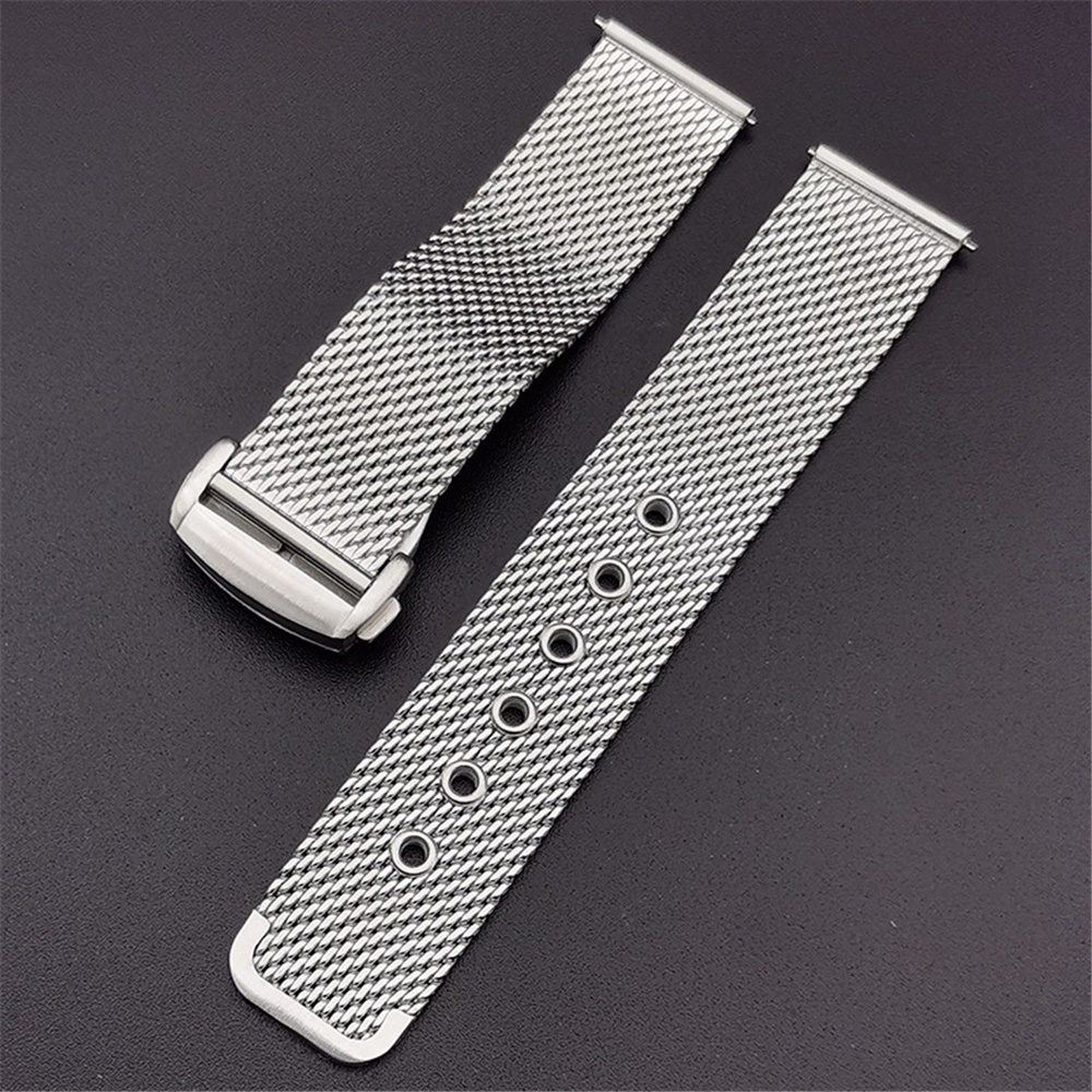 Dây Đeo Tay Thay Thế 20 22MM Bằng Thép Không Gỉ Thông Dụng Cho Đồng Hồ Huawei Samsung Galaxy Garmin Omega Seamaster 007 Etc