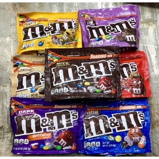 Socola M&M SHARING SIZE túi zip các loại của Mỹ