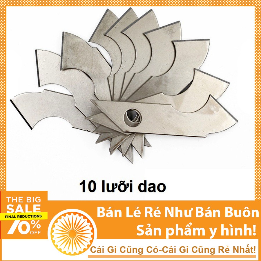 Hộp Lưỡi Dao Cắt Mica 10 Chiếc Sắc Bén