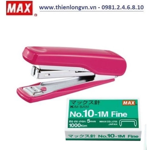 Vỉ bấm kim số 10 + hộp kim Max HD-10NK