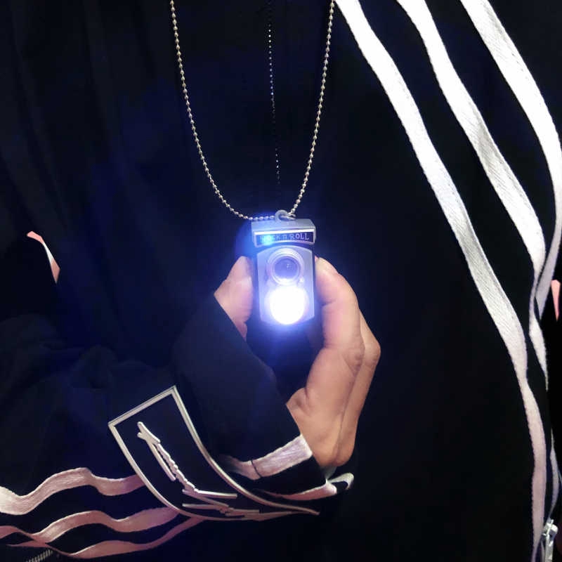 Dây chuyền 1839777 mặt hình máy ảnh slr có đèn flash sáng tạo phong cách harajuku hip hop cho nam