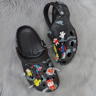 Dép sục classic unisex hoạ tiết hình camo cao cấp