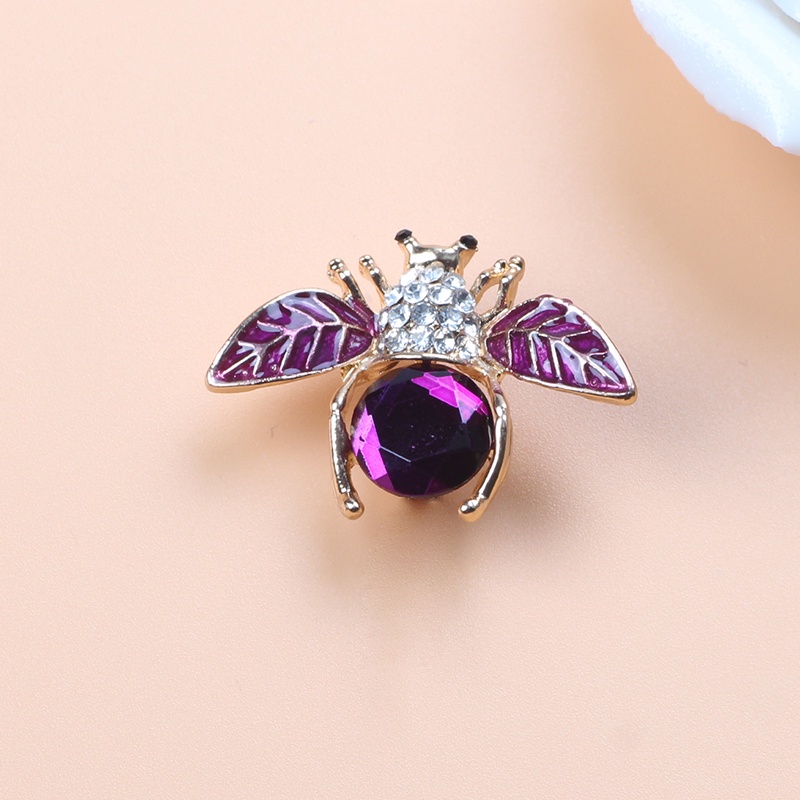 Ghim Cài Áo Hình Con Ong Hoạt Hình Đính Ngọc Trai Nhân Tạo
