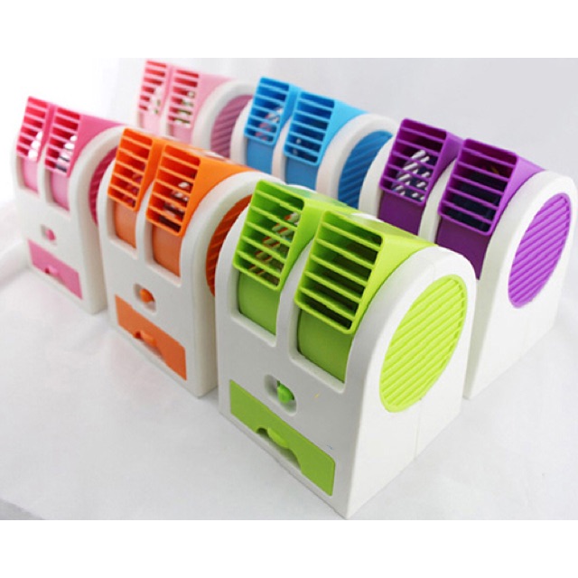 Quạt nước đá, máy phun sương 2 cửa mini