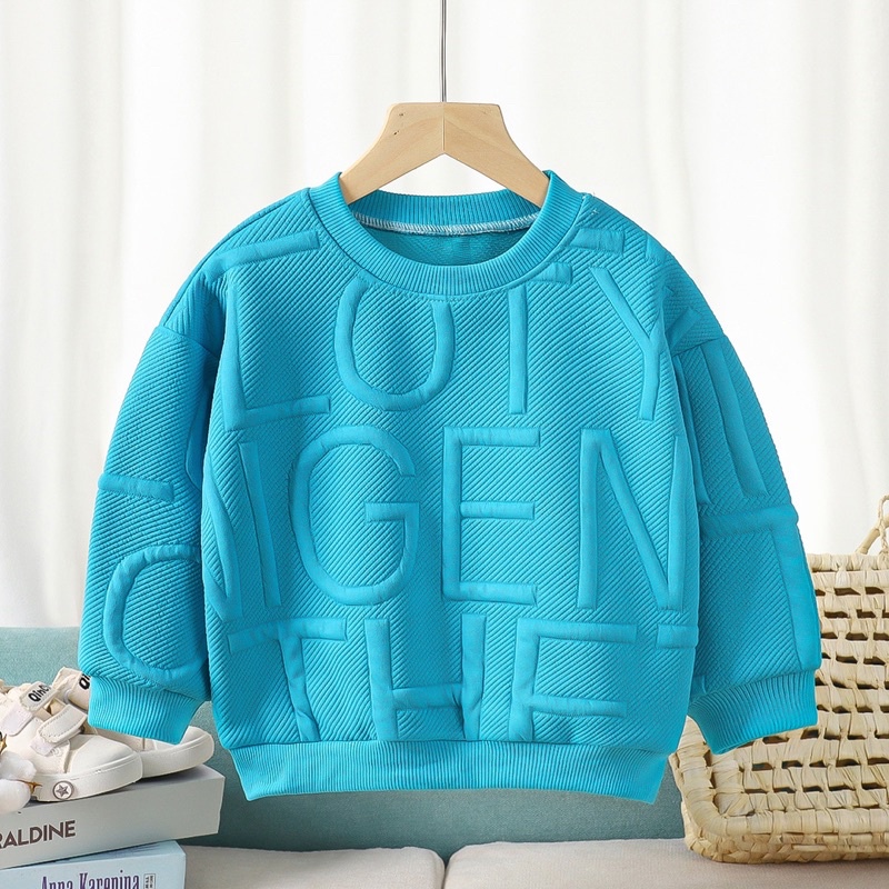 Áo nỉ cho bé trai, bé gái 7-38kg phong cách Hàn Quốc FORM RỘNG hàng Quảng Châu cao cấp