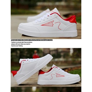 Giày thể thao nam sneaker ( Trắng - Gót đỏ ) +  [ FREESHIP ĐƠN 99K ]