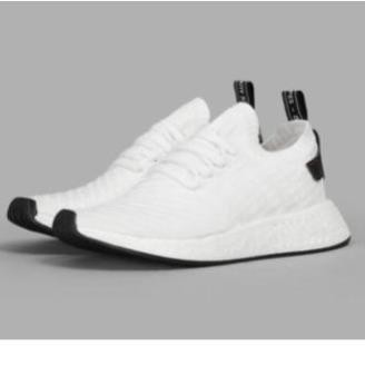 Hot Rẻ Bất Ngờ GIẦY THỂ THAO Sneaker NMD R2 WHITE BLACK ! ་