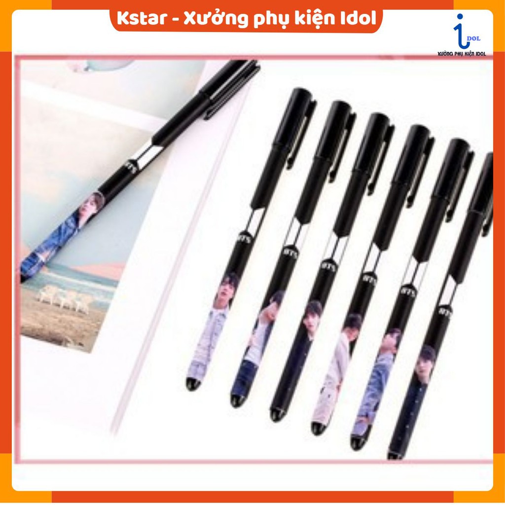 Bút in hình thành viên Bangtan có nắp ( B3B04 )