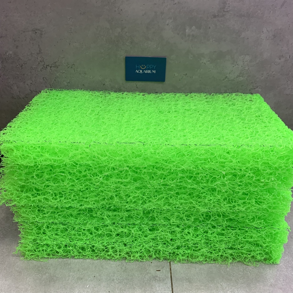 Jmat xanh lá 25x50 50x50 - Bùi nhùi xoắn ốc lọc nước Mountian Tree loại tốt