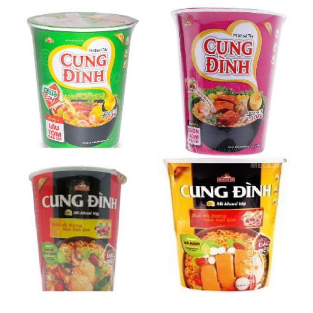 Combo 6 Cốc Mì Cung Đình 71g Chọn Vị
