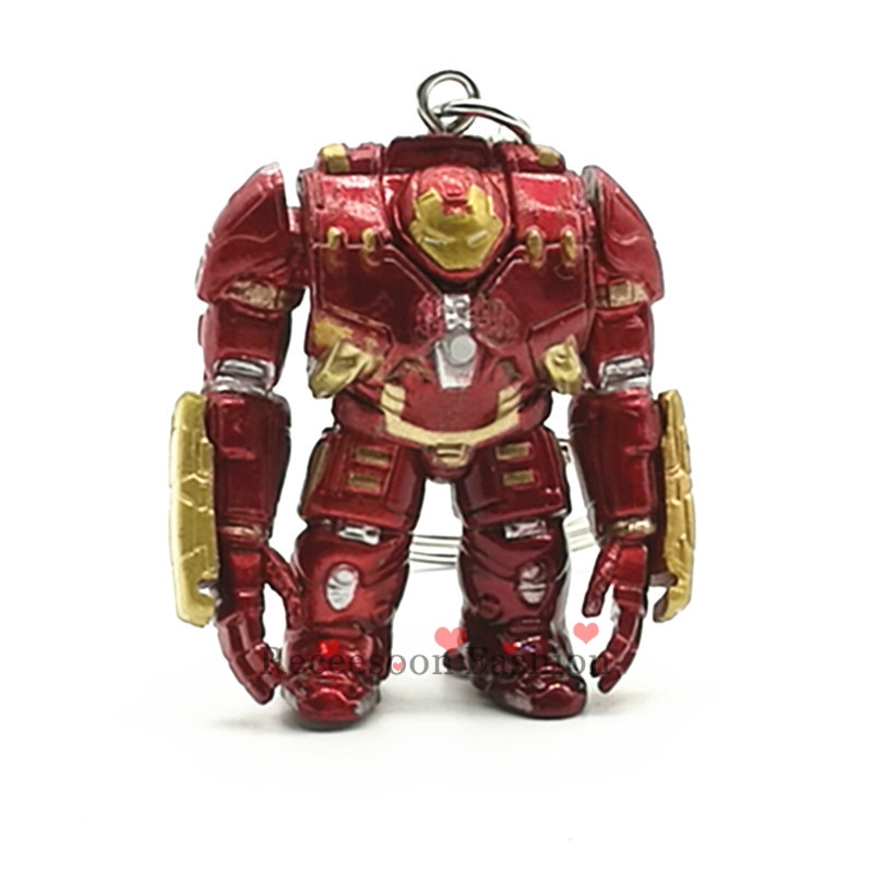 Móc khóa đồ chơi mặt hình siêu anh hùng Iron Man Marvel 5cm dành cho trang trí túi xách và cho trẻ em