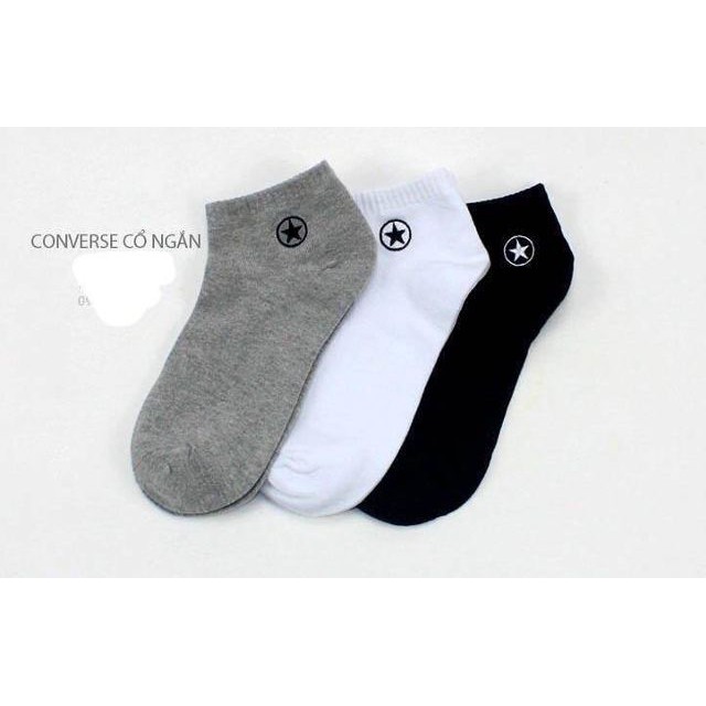 Set 3 đôi tất conver cổ ngắn siêu thoáng