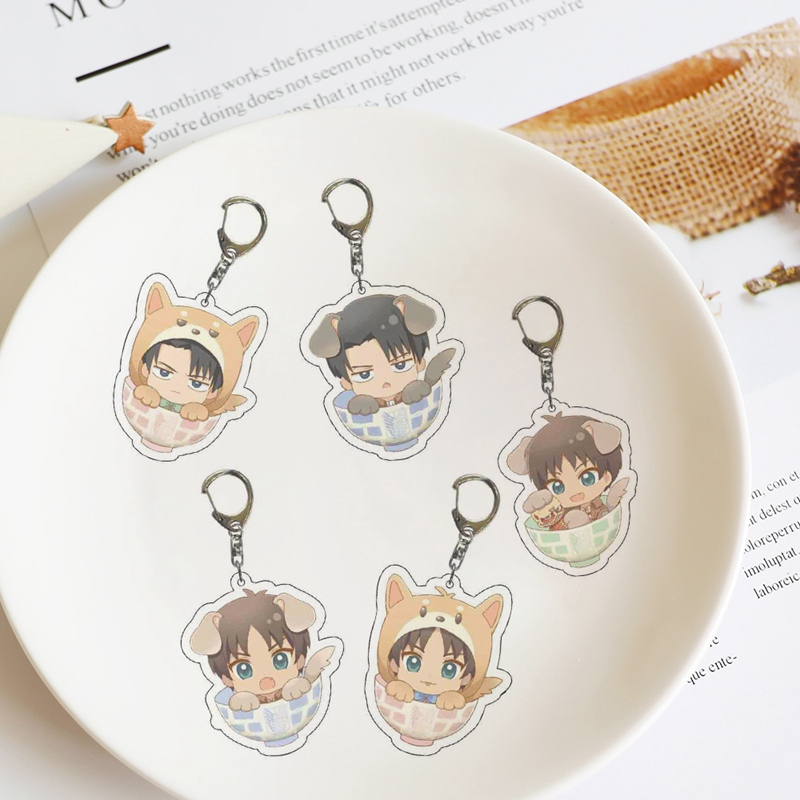 Tmdbyx Móc Khóa In Hình Phong Cách Attack On Titan Độc Đáo