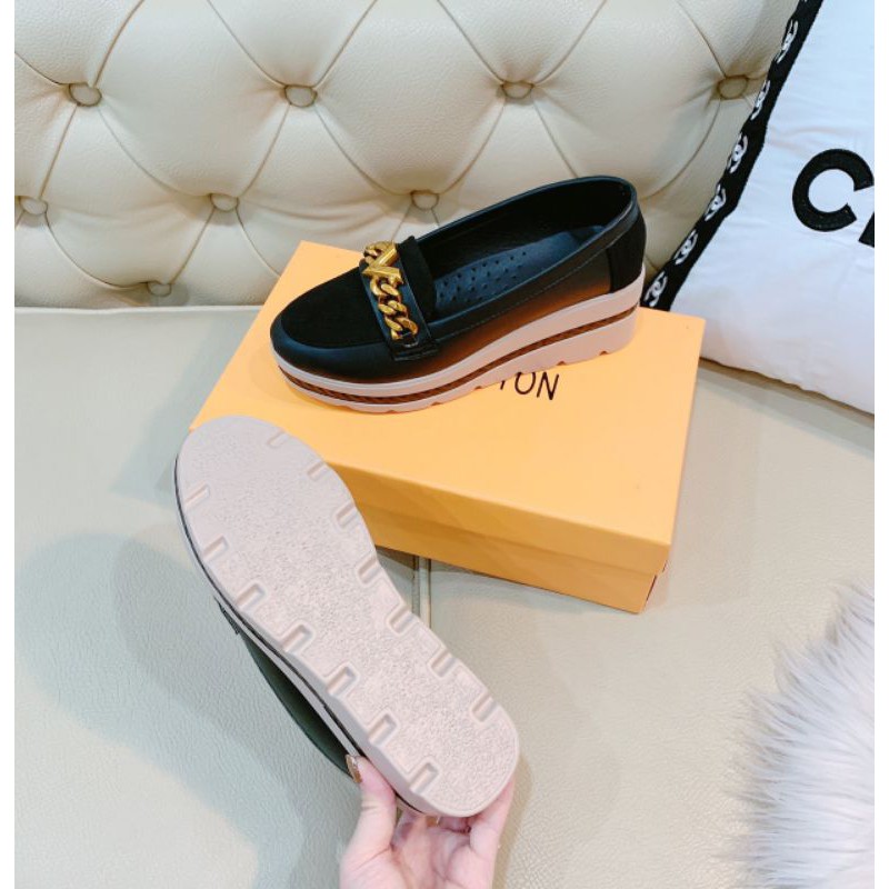 [HÌNH THẬT]Giày Lười  SP Độn Đế 4p Khoá Vàng Da Mềm Êm đẹp Fullbox | BigBuy360 - bigbuy360.vn