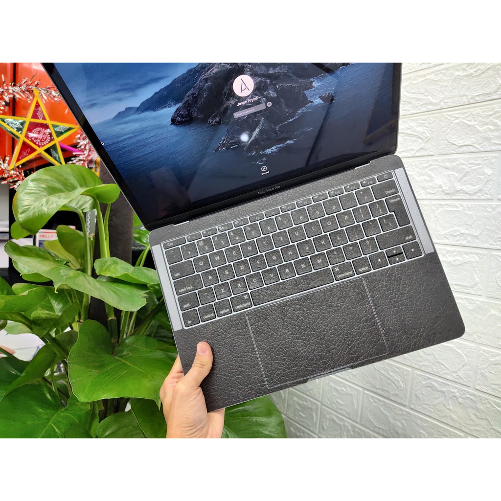 Decal Skin dán Laptop mẫu Vân giả da