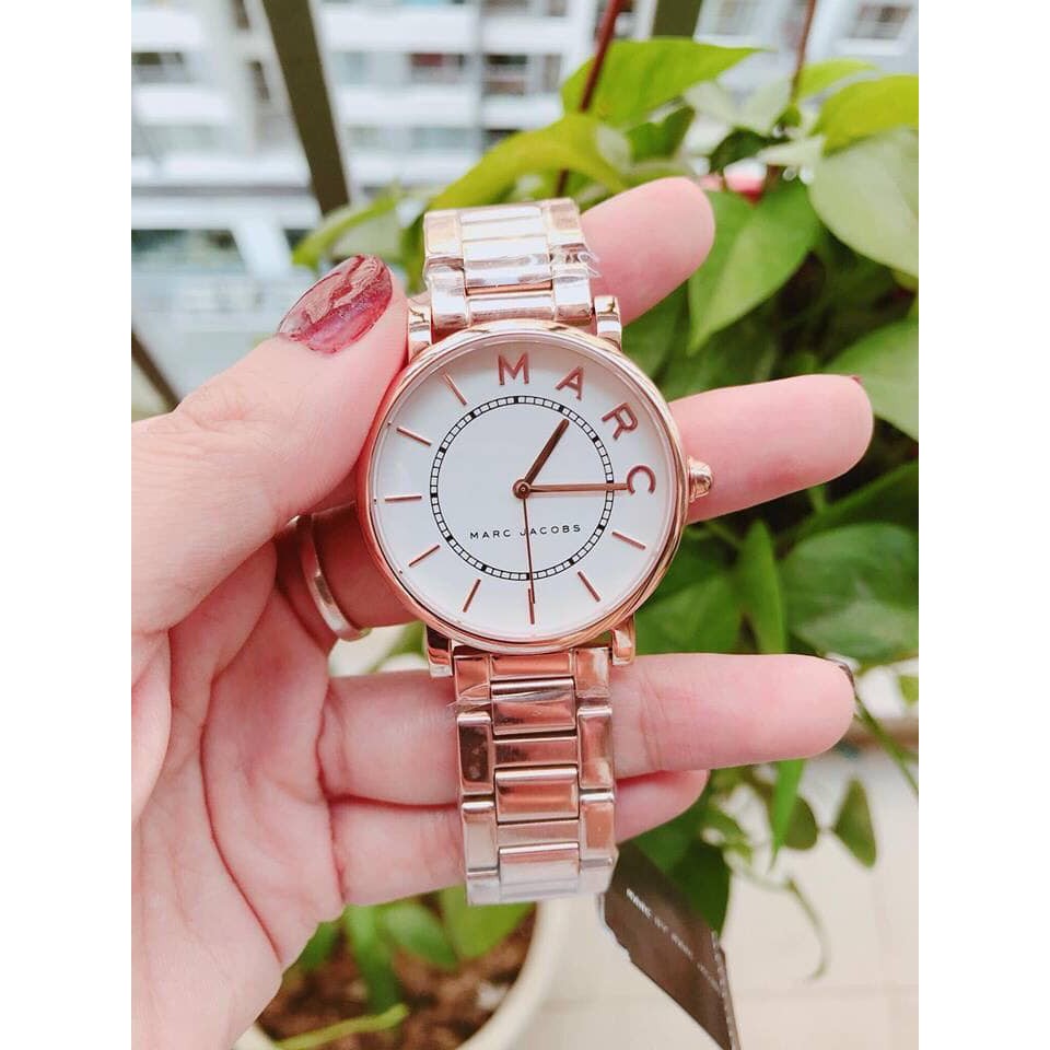 Đồng Hồ Nữ Marc Jacobs ROXY SILVER ROSE GOLD MJ3523 Chính Hãng - Fullbox