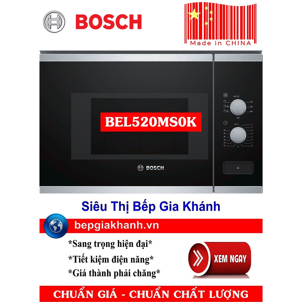 Lò vi sóng âm tủ Bosch BEL520MS0K nhập khẩu Trung Quốc