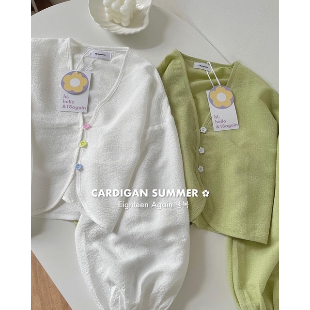 Áo cardigan Summer 18made ✿ 𝐁𝐲 𝐄𝐢𝐠𝐡𝐭𝐞𝐞𝐧 𝐀𝐠𝐚𝐢𝐧