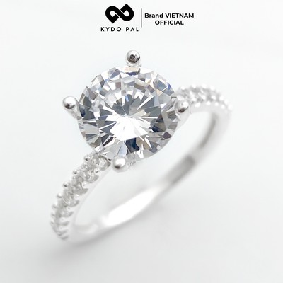 [HCM Hỏa Tốc] Nhẫn bạc nữ 925 KYDOPAL đính đá cao cấp trang sức bạc cá tính sang trọng - 9N22