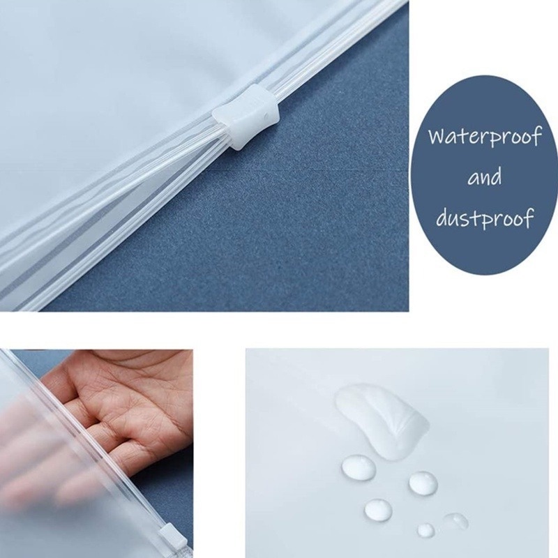 1 Túi Nhựa Khóa Kéo 3 Kích Cỡ Đựng Đồ Tiện Lợi