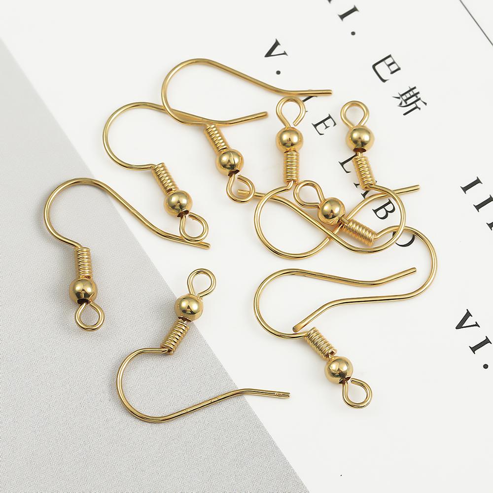Set 10/ 20 móc khuyên tai DIY mạ vàng 18K thời trang thủ công