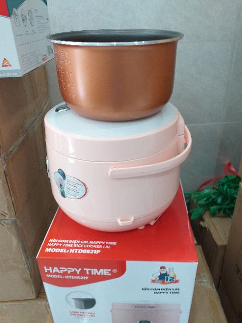 [Mã 44ELSALE2 giảm 7% đơn 300K] NỒI CƠM ĐIỆN TAY XÁCH HAPPYTIME 1L8 giảm 45K