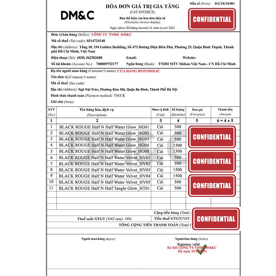 Son Tint Bóng Black Rouge Half N Half Water Glow màu HG08 Đỏ Nâu