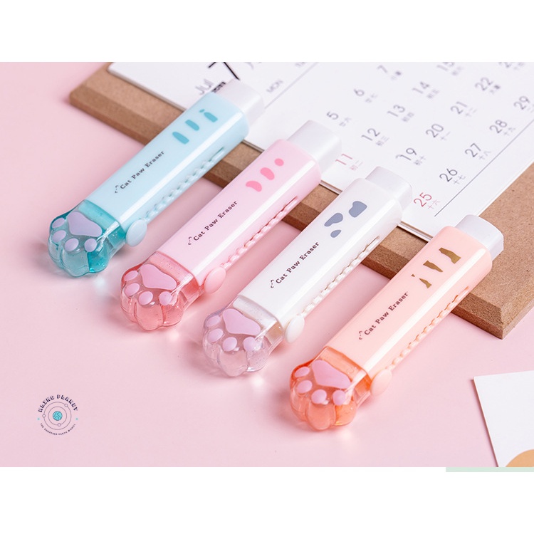 Tẩy bút chì vặn Hình chân mèo dễ thương