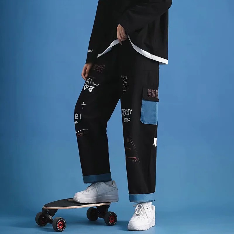 Quần Dài Phong Cách Hàn Quốc Cá Tính Thời Trang Cho Nam / Nữ Size S-3XL | BigBuy360 - bigbuy360.vn