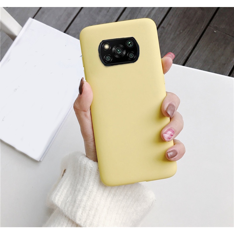 Ốp Điện Thoại TPU Mềm Mỏng Mặt Nhám Màu Kẹo Cho Xiaomi Poco X3 Pro X3 NFC